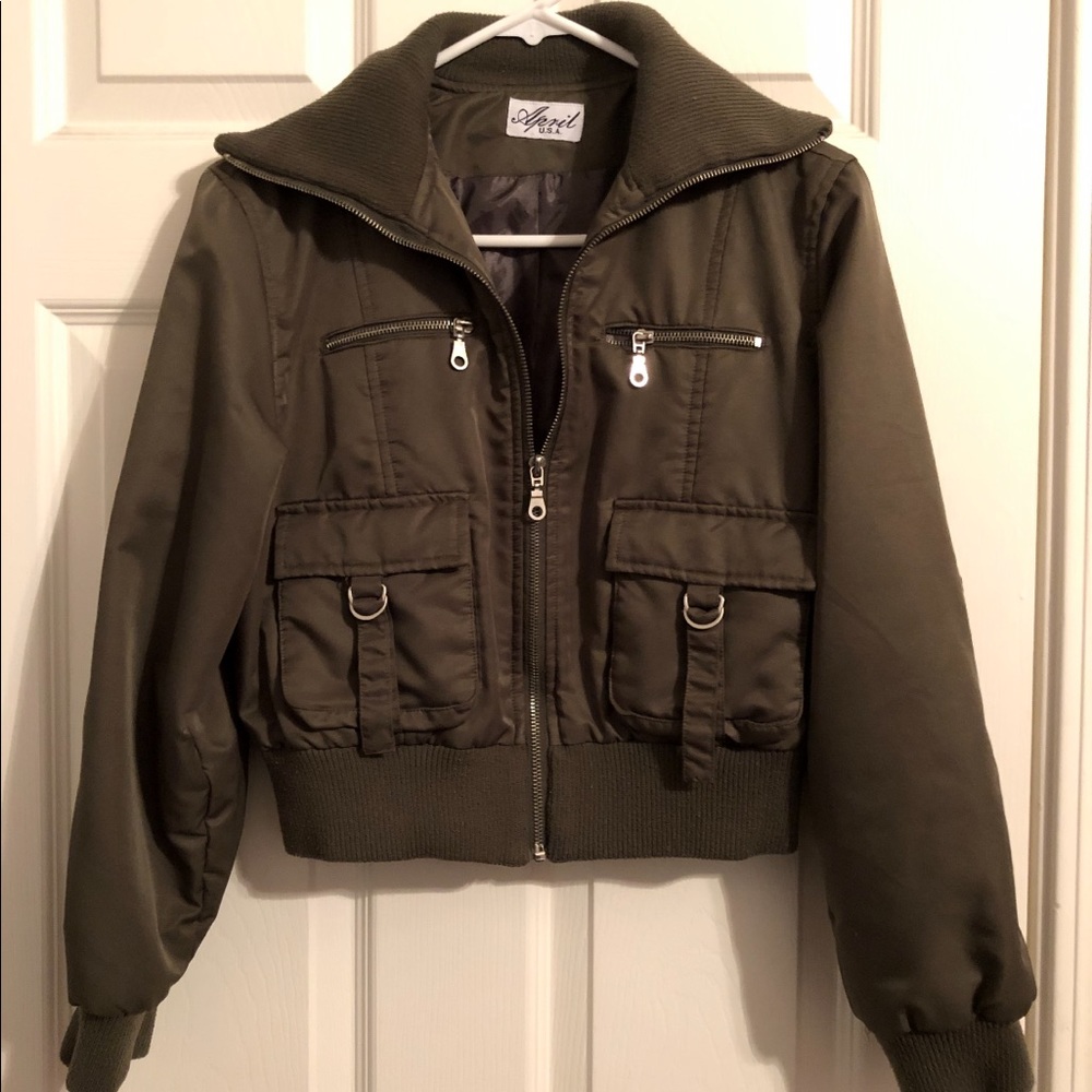 Collared Bomber Jacket